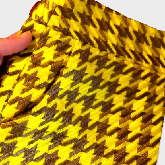 The Limited bright and colorful houndstooth tweed  mini skirt - Picture 1 of 4